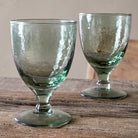 Nkuku Yala Wine Glass, Set of 4 - Sage Green